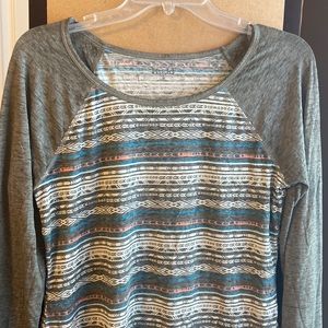 NWT Mudd 3/4 quarter sleeve top. L Jrs